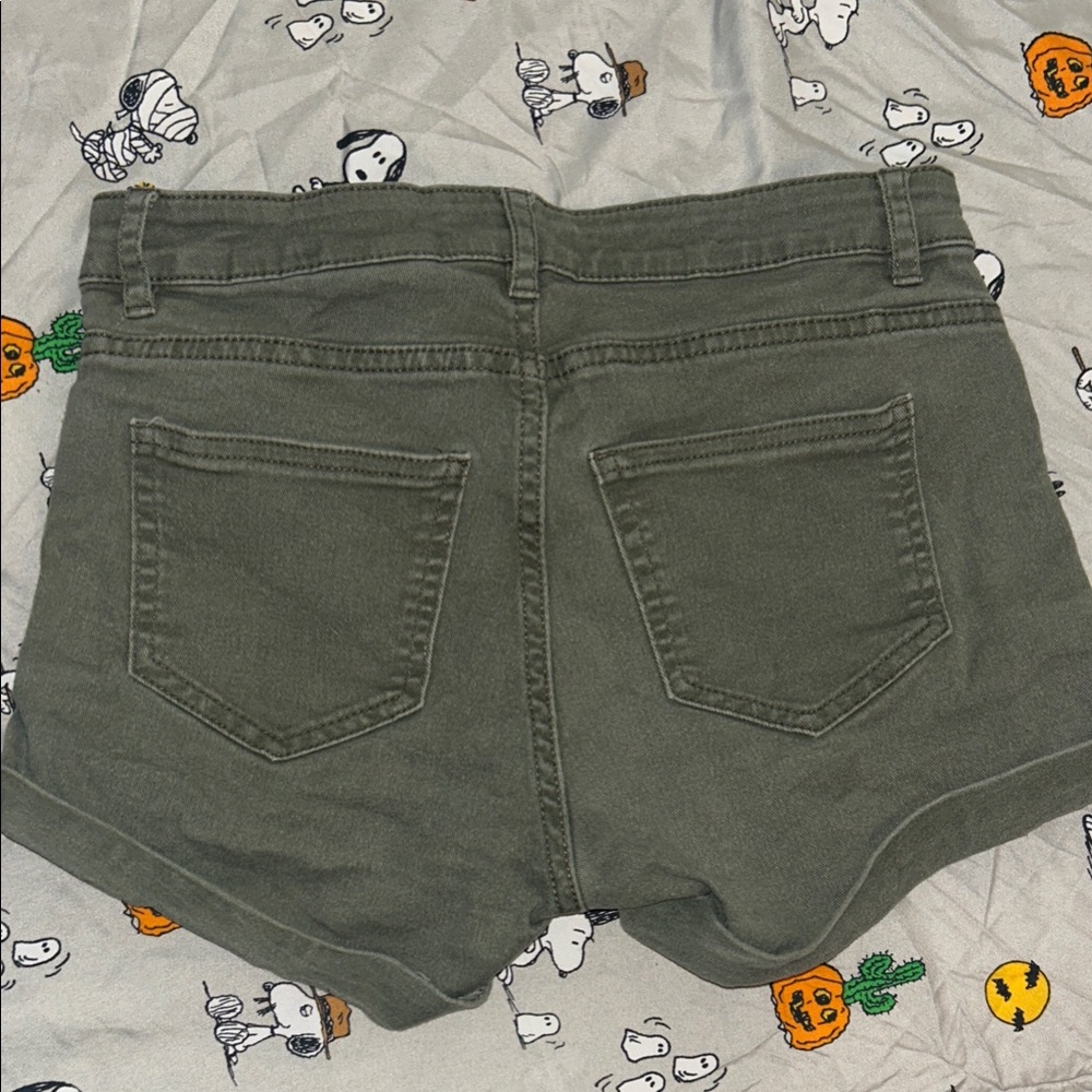 H&M Olive Green Jean Shorts